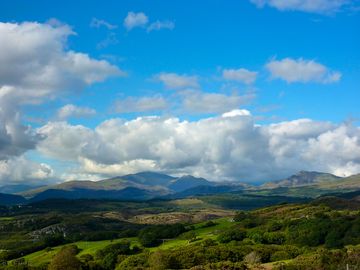 The moelwyn mountains - a view from at the hill above the campsite (added by manager 30 nov 2014)