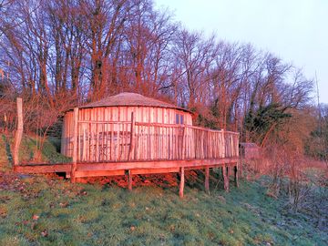 The wooden yurt at sunrise (added by manager 25 apr 2023)