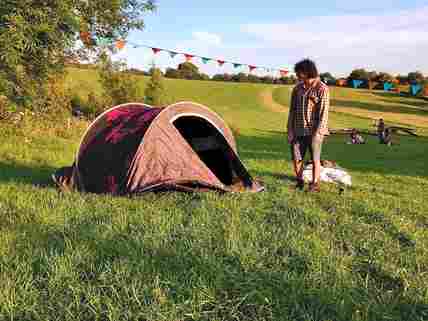 Back to basics wild camping on our working farm. Lots of space to have fun and relax.