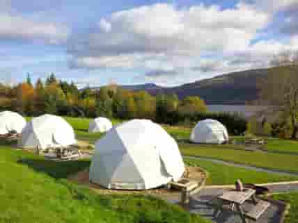 Beautiful domes with loch views