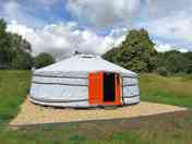Orange yurt and gravel terrace (added by manager 24 Jul 2021)