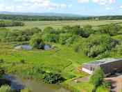Balebarn Eco-lodge, the fishing pond and the big wildlife pond at Wheatland Farm (added by manager 19 Jan 2018)