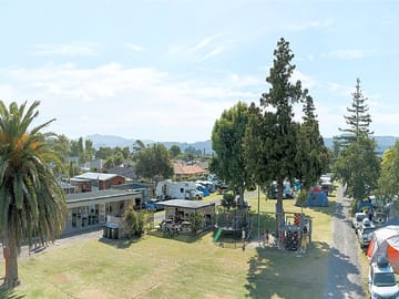 Aerial view of the playground