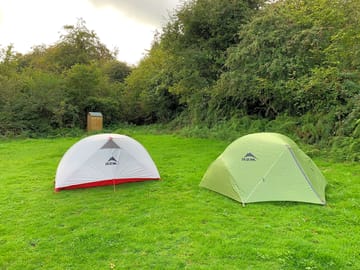 'Wild camping' in the field