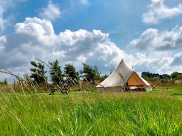 A view of the bell tent