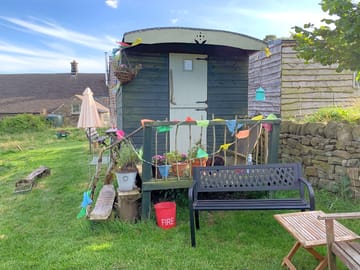 Visitor image of the exterior of the Shepherd's hut