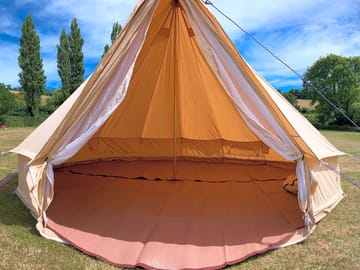 Bell tent provided only