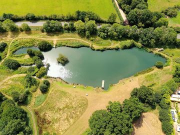 Aerial view of the freshwater carp lake (added by manager 27 Jul 2020)
