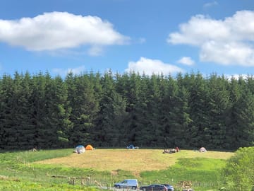 Camping field and car park