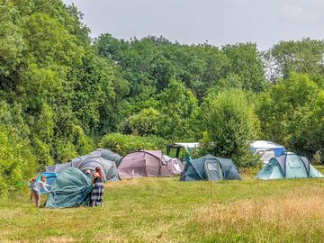 Tents at the site