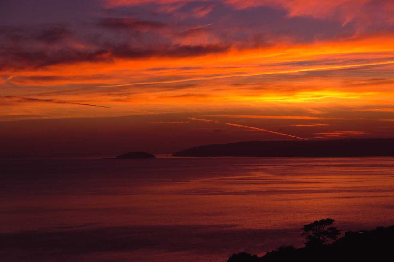 One of Cornwall’s famous sunsets