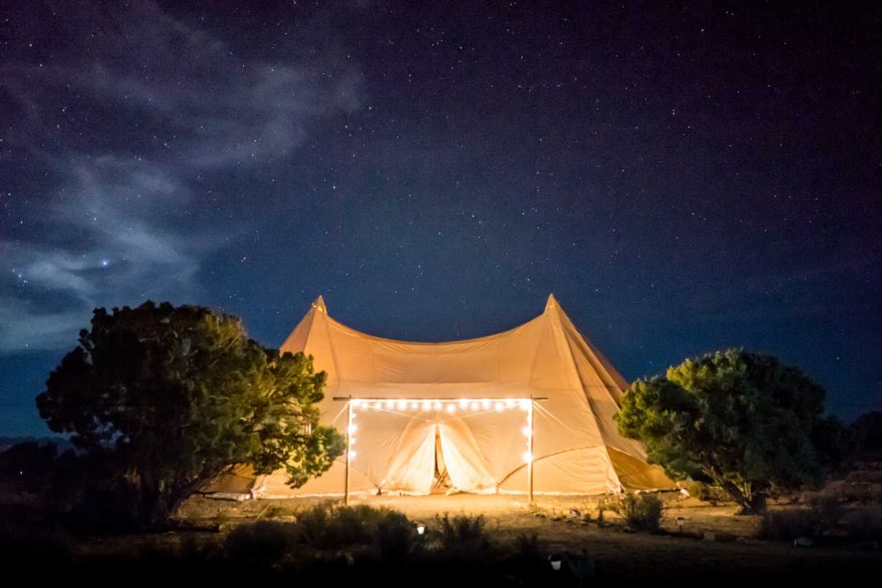 As well as being functional, tent lights can add atmosphere to your camping trip (Cindy Chen/Unsplash)