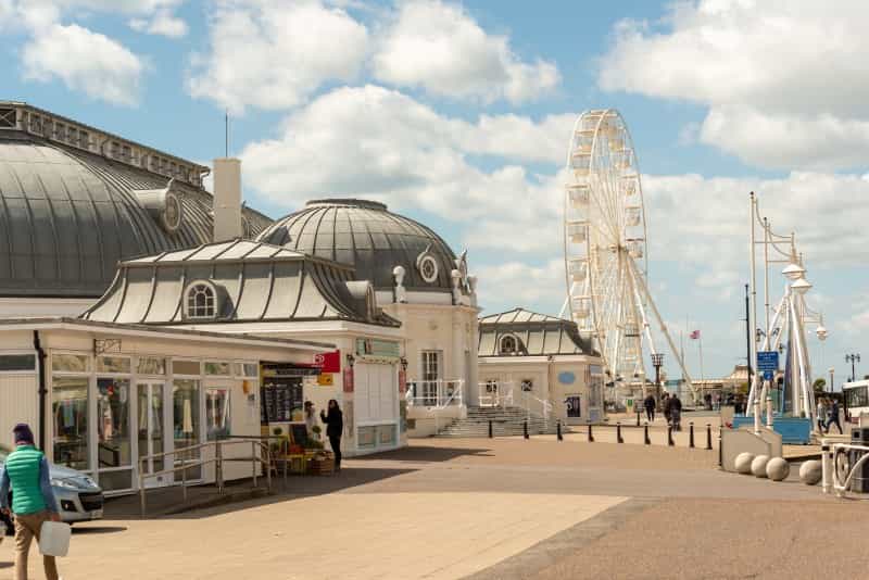 Worthing’s Ferris wheel, near the entrance to the pier