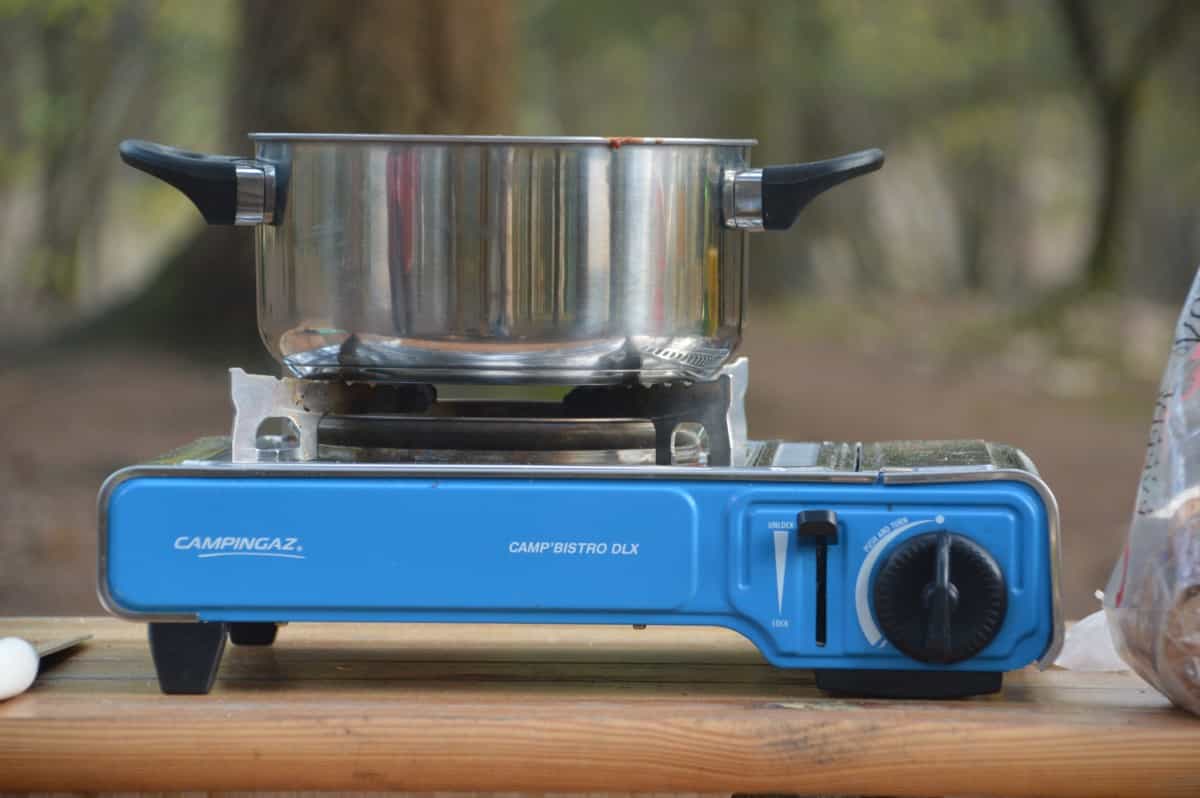 Gas camping stove (Ali Elliott / Unsplash)