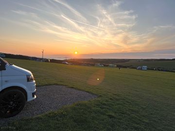 Sunset view from site (added by visitor 27 jul 2023)
