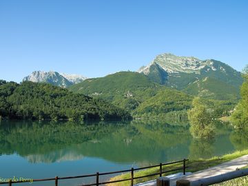 View of lake gramolazzo and monte pisanino (added by manager 09 oct 2017)
