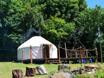 Luxury yurt near mylor in cornwall (added by manager 03 jul 2014)