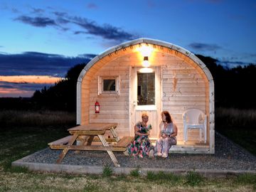 Glamping pod at sunset (added by manager 19 aug 2022)