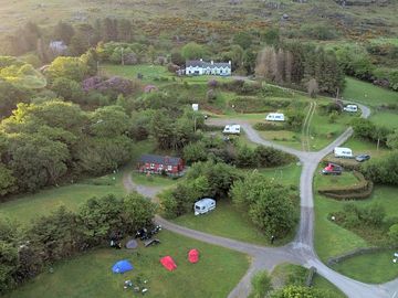Aerial shot of the campsite taken with my drone (added by visitor 24 may 2022)