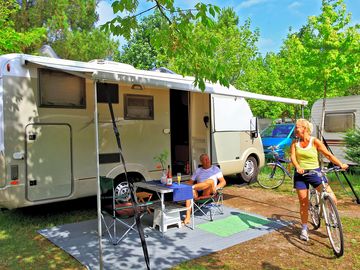 Campervan and motorhome pitch with room for an awning (added by manager 05 mar 2015)