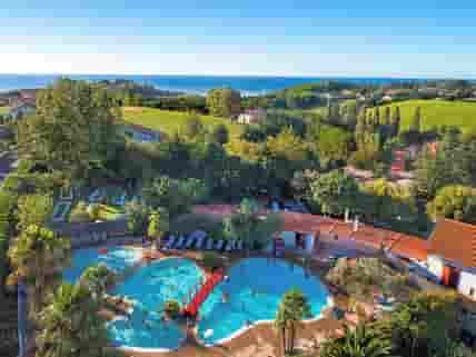 Aerial view of the camping with heated swimming pool (added by manager 19 Nov 2017)