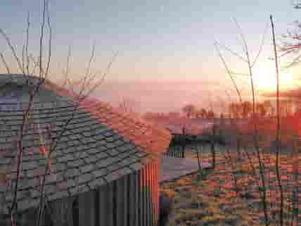 Sunrise from the yurt