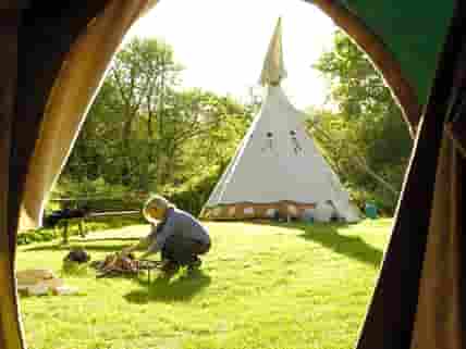 Morning view from the tipi (added by manager 22 Apr 2015)