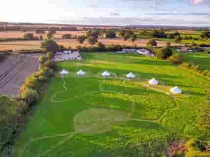 Bell tents and The Old Goat Cafe
