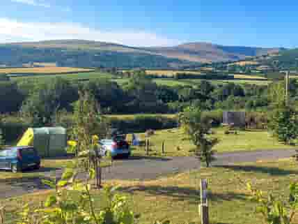 Visitor image of the views over the campsite towards the mountains