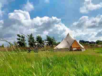A view of the bell tent