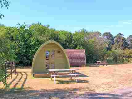 Our cute Pea Pod has space for parking, your own picnic bench and is dog friendly too.