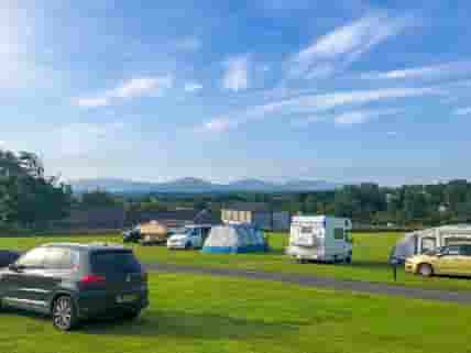 Grass pitches with great views