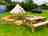 Langford Farm: Bell tent and private outdoor area 