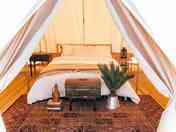 Comfortable glamping tent with real bed (added by manager 19 Jan 2017)