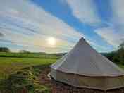 Beautiful view of the Sunset Paradise bell tent (added by manager 12 Jun 2023)