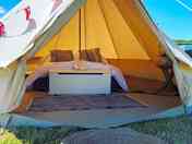 Bell tent interior (added by manager 03 Feb 2023)