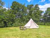 Peaceful pitch with a bell tent (added by manager 17 Jan 2023)