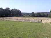 View of the hay field from the pitch (added by manager 01 Feb 2022)