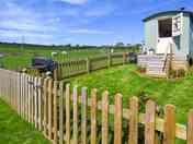 Shepherd's hut in your own enclosed area, with barbecue and seating area (added by manager 23 Sep 2022)
