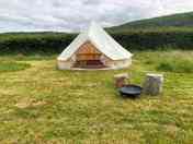 Bell tent in the meadow (added by manager 04 Nov 2022)