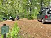 Every campervan pitch is woodchipped with a dedicated firepit/barbecue area. (added by manager 15 Aug 2023)