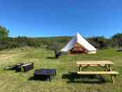 Bell tent pitch with picnic table and firepit (added by manager 08 Jan 2024)