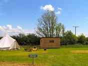 The pitch has a  private compost toilet and a kitchen cabin, as well as fire pit and picnic table as (added by manager 15 Jul 2023)