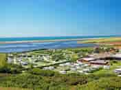 Overlooking Fleet Lagoon, Chesil beach and the sea (added by manager 20 May 2015)