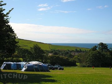 Overflow field overlooking the Charmouth / Jurassic Coast. (added by manager 07 May 2014)