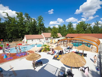 Swimming pool - covered and heated with water play area and waterslides (added by manager 11 Jul 2014)