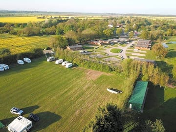 Aerial view of the pitches