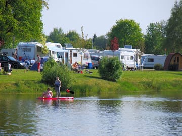 From the caravan into the lake (added by manager 19 Nov 2015)