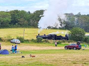 Train going past the site (added by manager 16 Aug 2022)