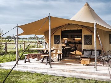 The beautiful safari tent